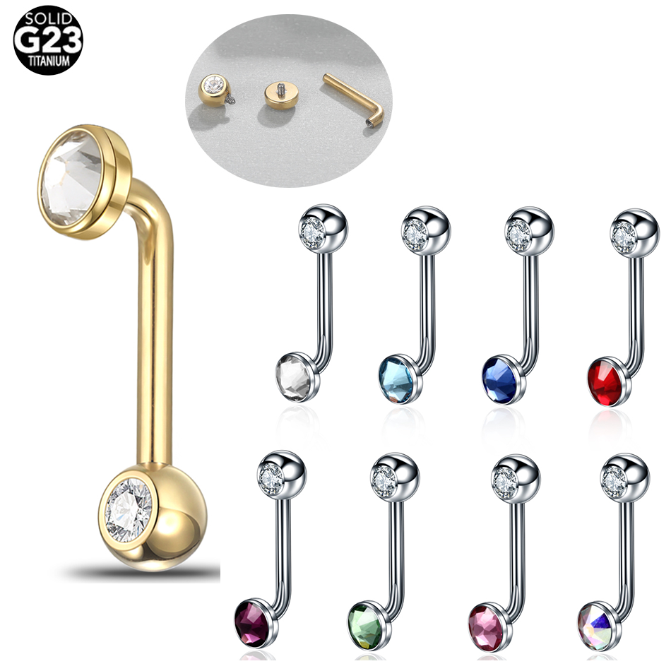 Body Jewelry Vch - 1 adet implant sınıf titanyum Christina