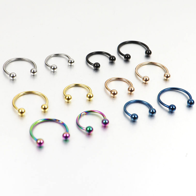 Body Jewelry Ear Plugs - 2 adet 0.8mm 1.2mm 20G 16G