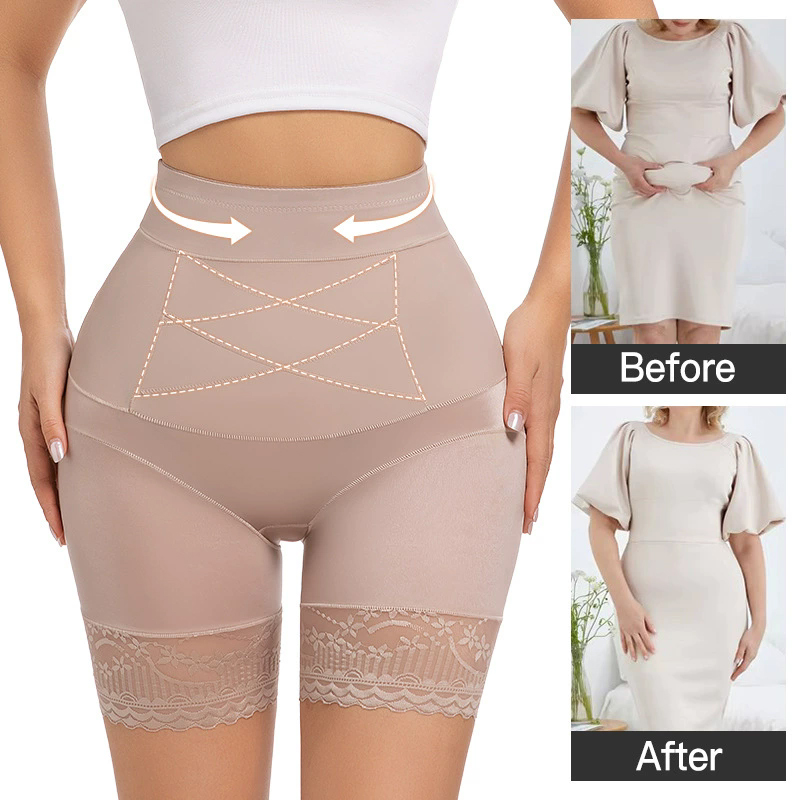 Body Jewelry Underwear - Kadınlar İçin Dantelli Güvenlik Şortları Yüksek