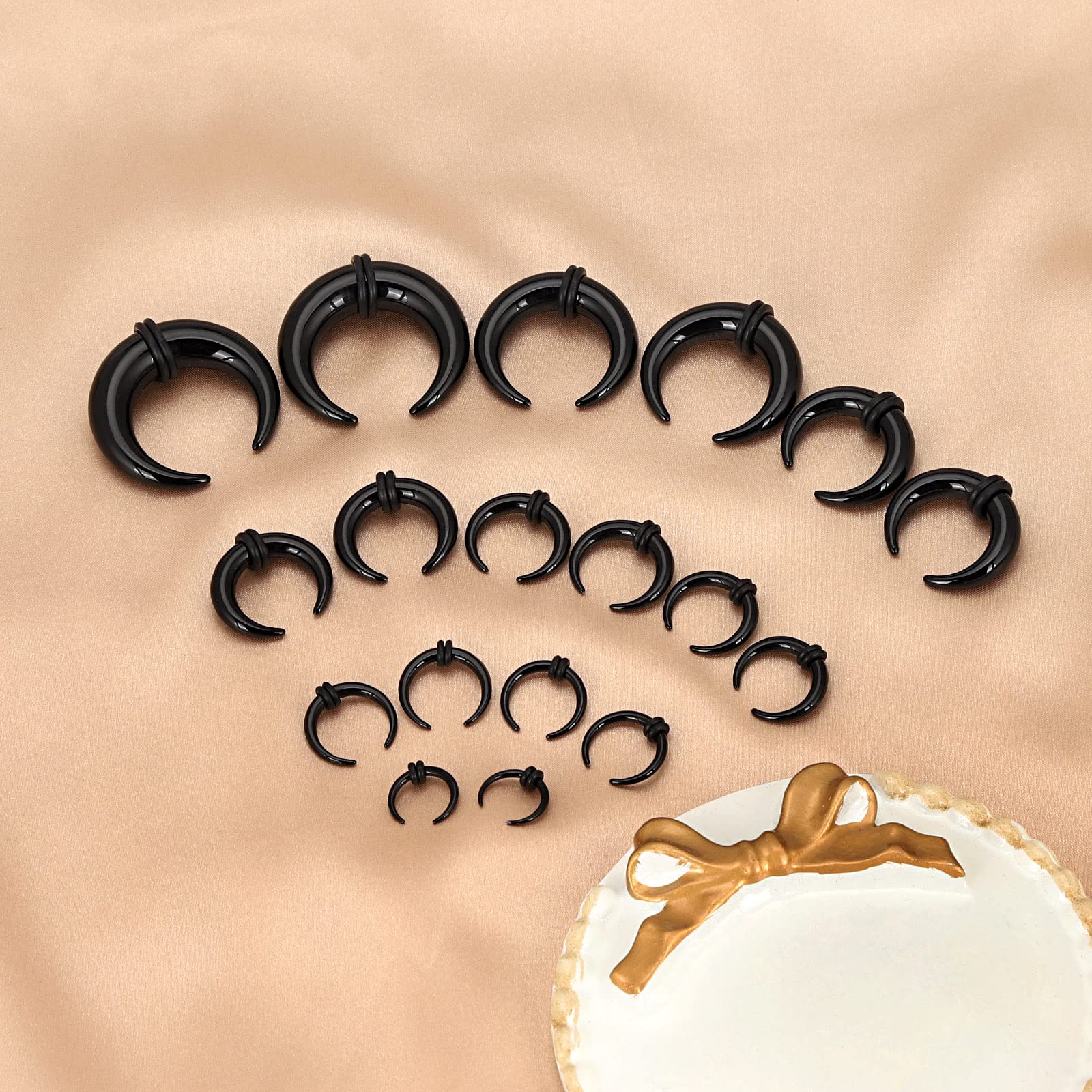 18 adet Akrilik Septum Pincher - Body Jewelry Ear Plugs incelemesi ve fiyatı