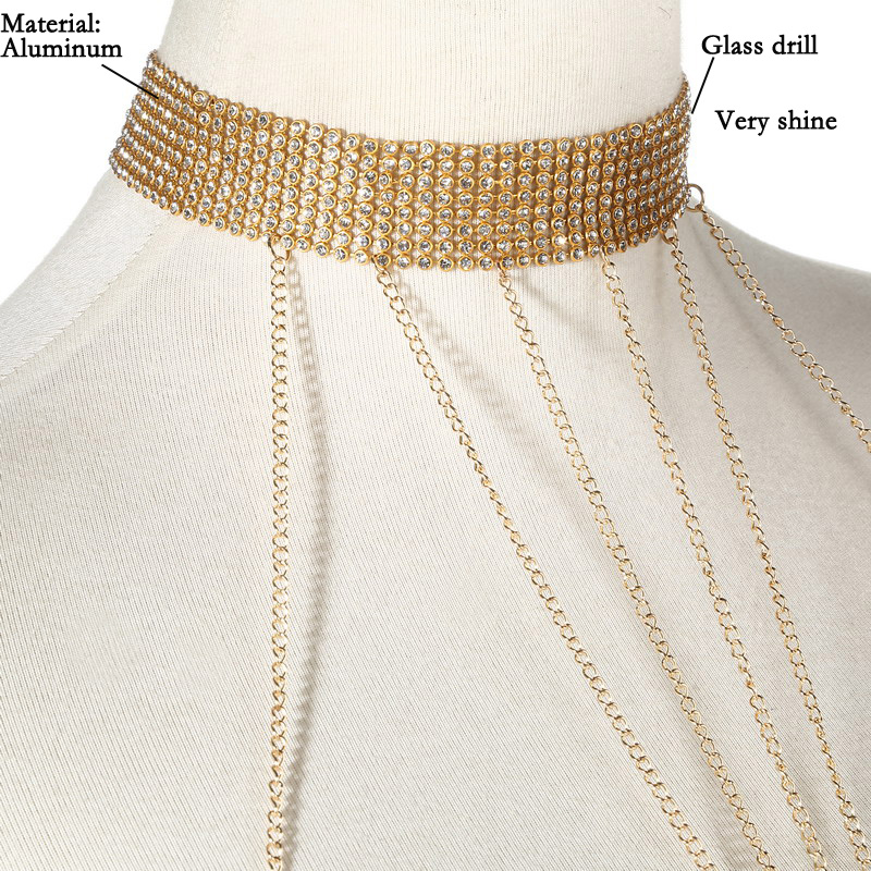 Altın rengi vücut zinciri kadı - Body Jewelry Women incelemesi ve fiyatı