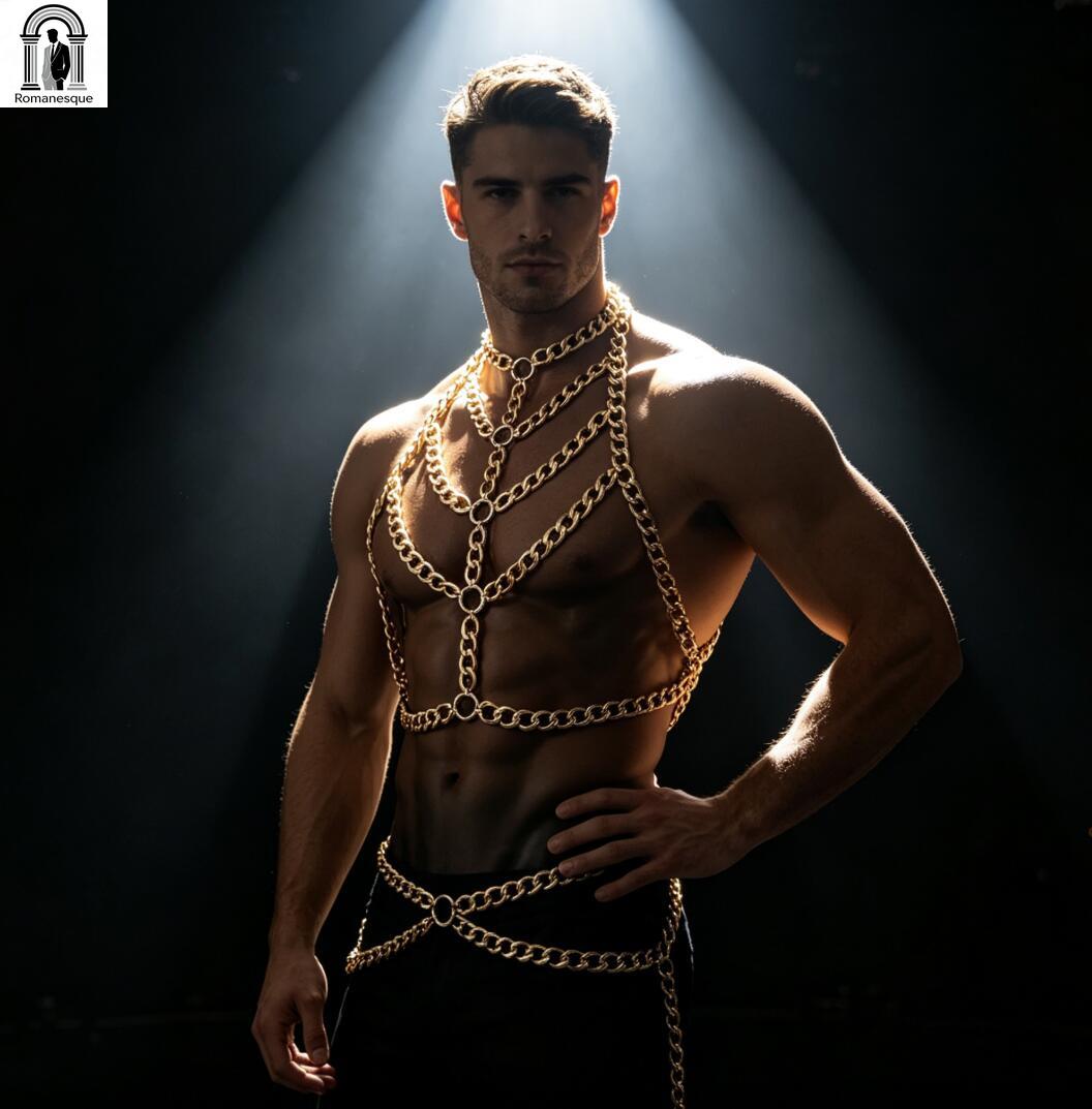 Erkek Gümüş Kalın Zincirli Göğ - Body Jewelry Vest incelemesi ve fiyatı