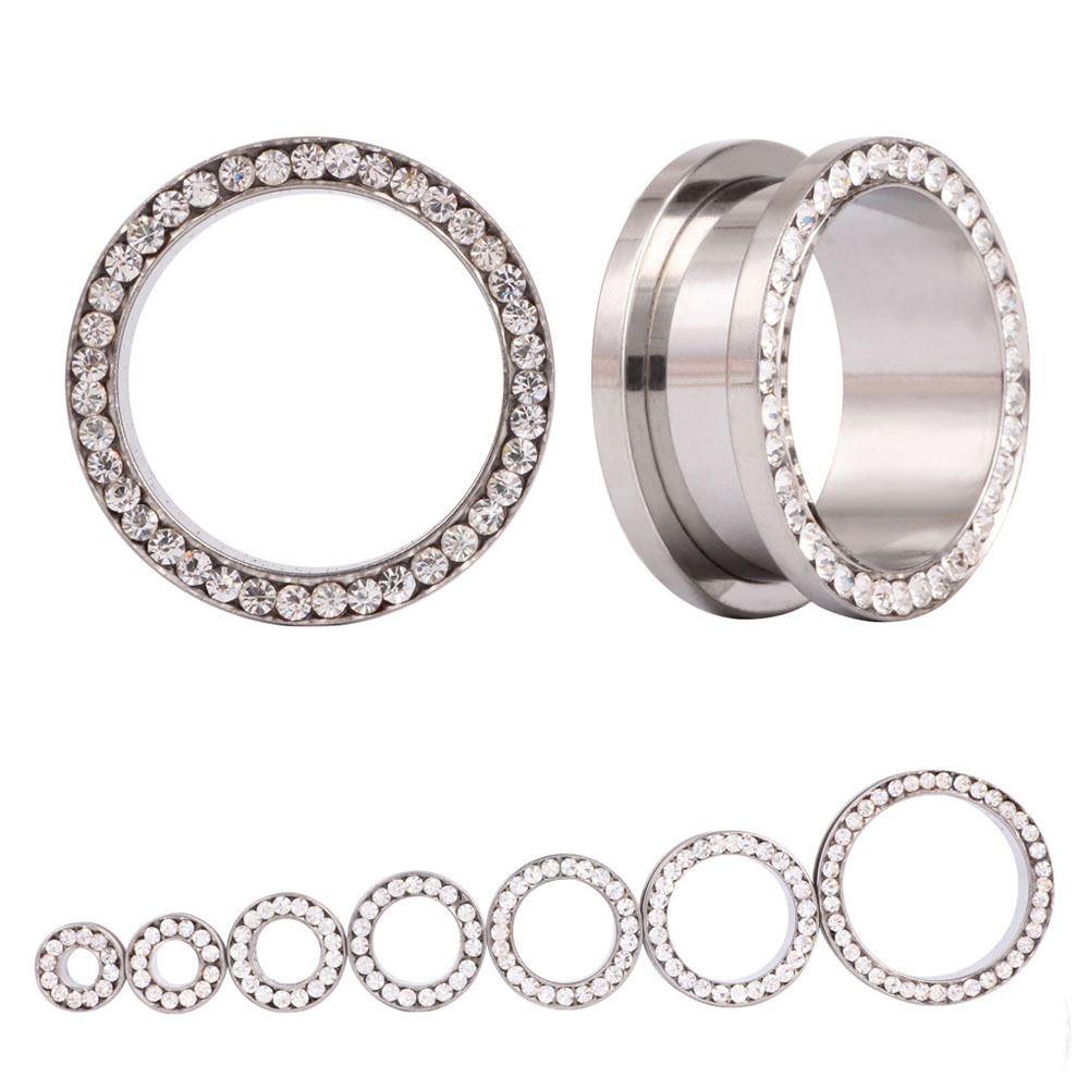 2 adet/grup Kristal Kulak Tüne - Body Jewelry Ear Plugs incelemesi ve fiyatı