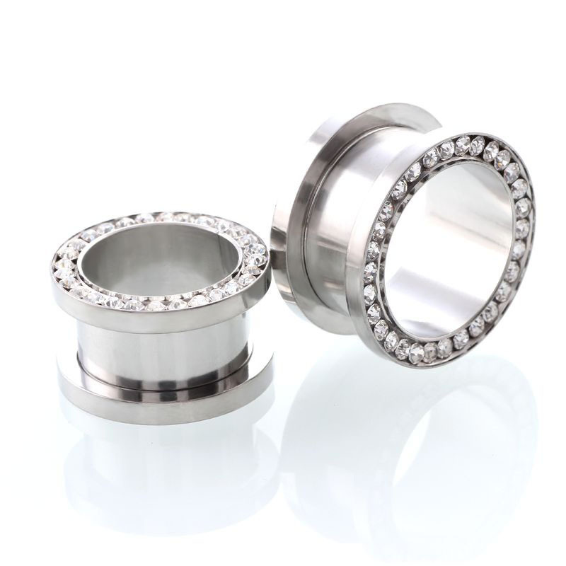 2 adet/grup Kristal Kulak Tüne - Body Jewelry Ear Plugs incelemesi ve fiyatı