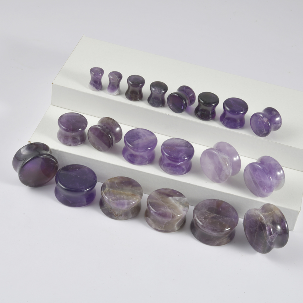 2 adet doğal taş çift alevlend - Body Jewelry Ear Plugs incelemesi ve fiyatı