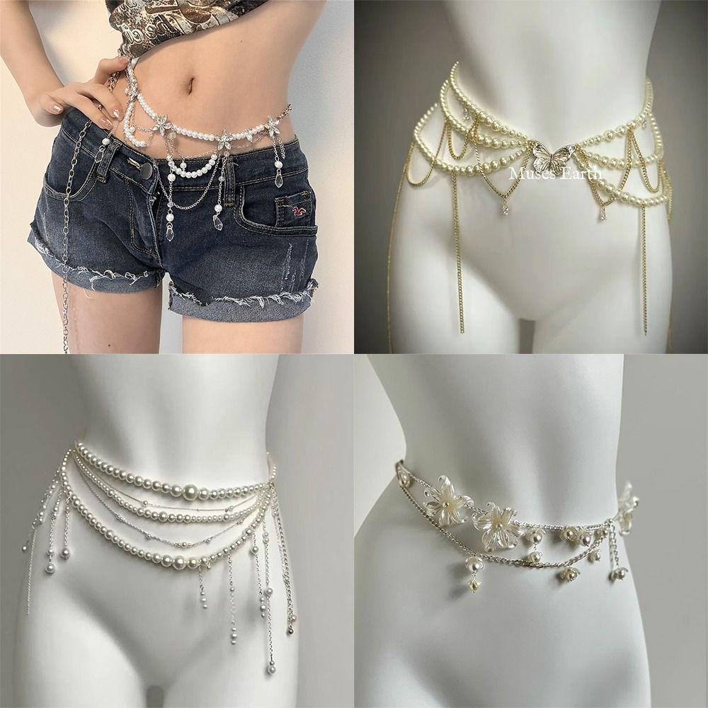 Moda Zarif İnci Bel Zincirleri - Body Jewelry Women incelemesi ve fiyatı