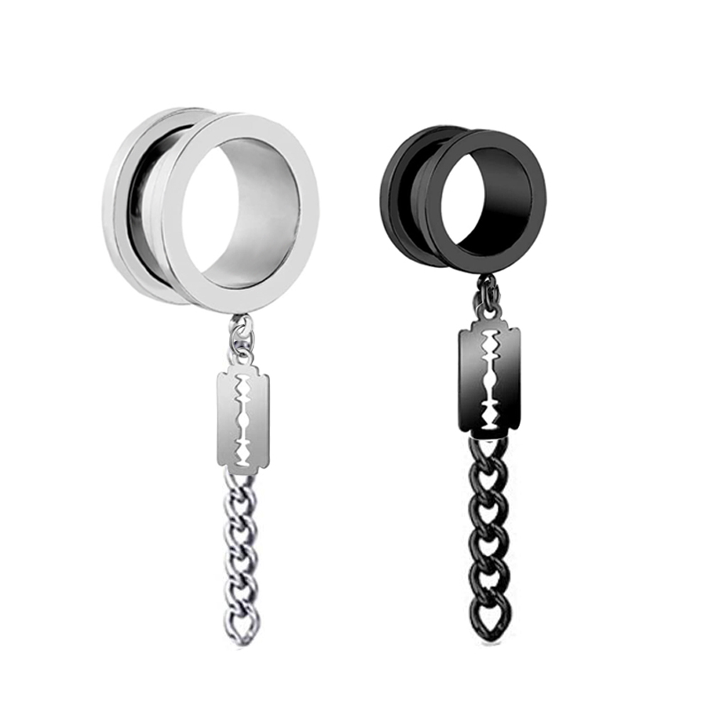 1 çift Paslanmaz Çelik Kulak T - Body Jewelry Ear Plugs incelemesi ve fiyatı
