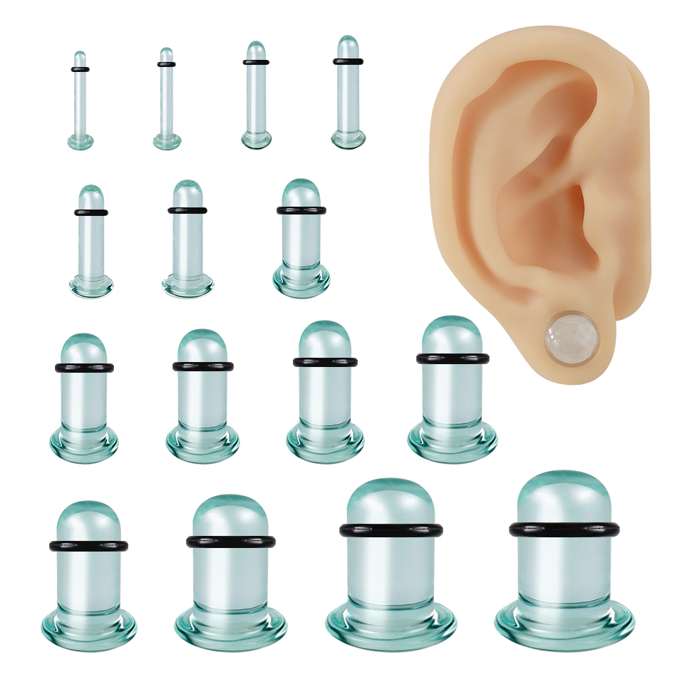 1 çift cam kulak tünelleri ve  - Body Jewelry Ear Plugs incelemesi ve fiyatı