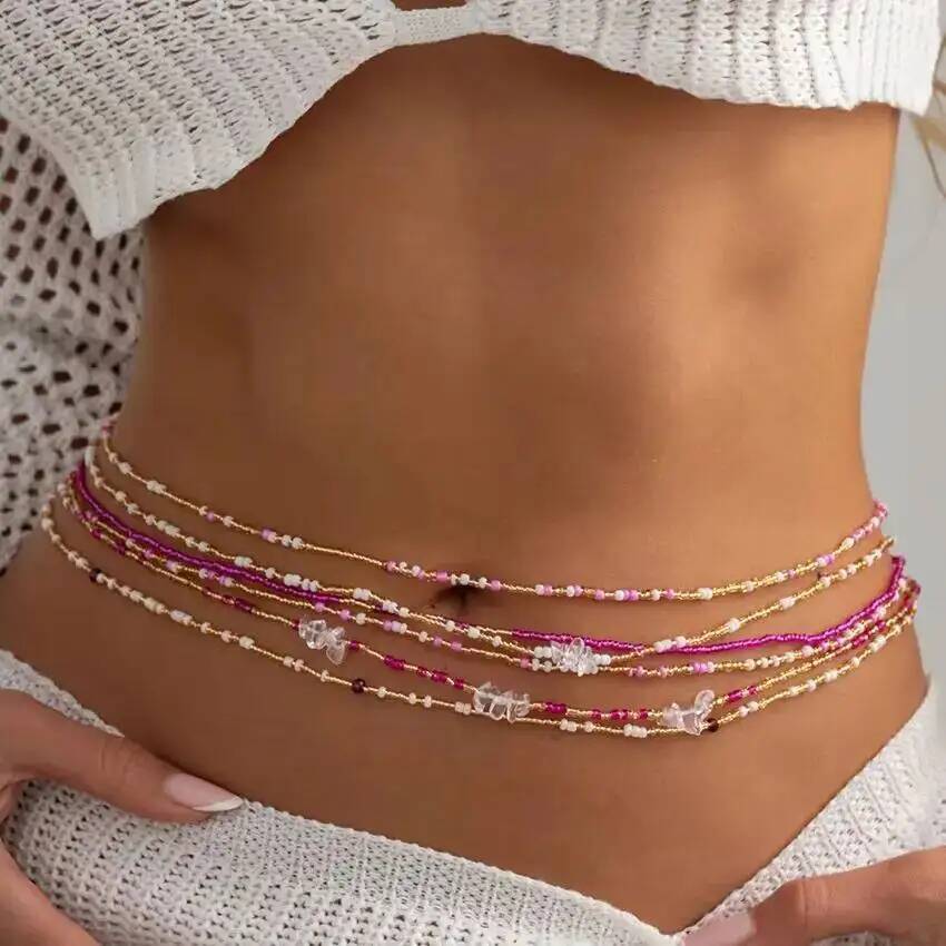 SHIXIN 6 Parça/Set Boho Renkli - Body Jewelry Women incelemesi ve fiyatı